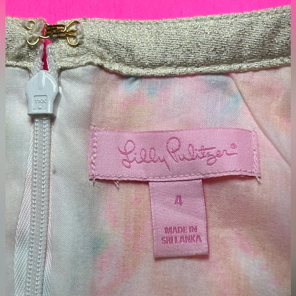 Lilly Pulitzer Kennedy Shift Resort White Casa Marina Halter Dress Size 4 - Picture 11 of 14